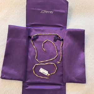 Matching necklace and bracelet